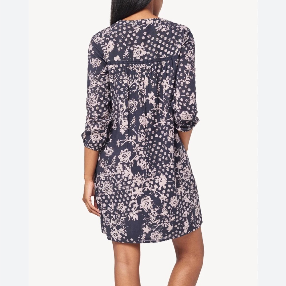 Lilla P Floral 3/4 Sleeve Flowy Dress